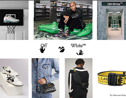 Off White product mood board