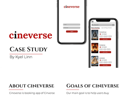 Case Study for cineverse movie theater app