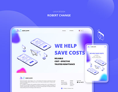 Project thumbnail - Robert Change Website Design