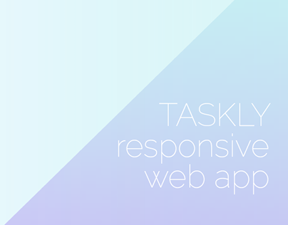 Taskly: responsive web app