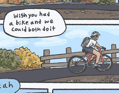 East Bay Bike Path Comic