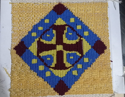 coptic pattern on textile