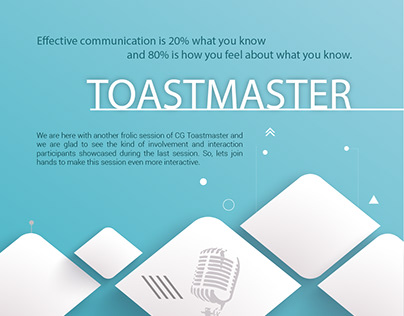 CG Toast Master Event Poster