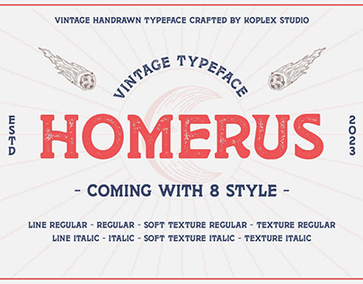 Homerus - Vintage Typeface