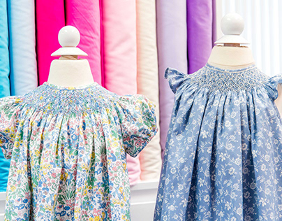 Handmade Smocked Bishop Dresses by K-Embroidery