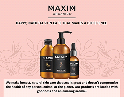 Maxim Organics Brand Collateral
