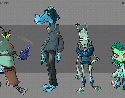 Character Design - Sea Creatures