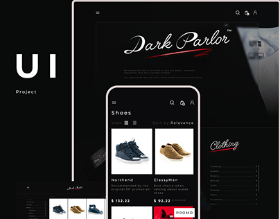 Dark Parlor / UI Project / Luxury Brand