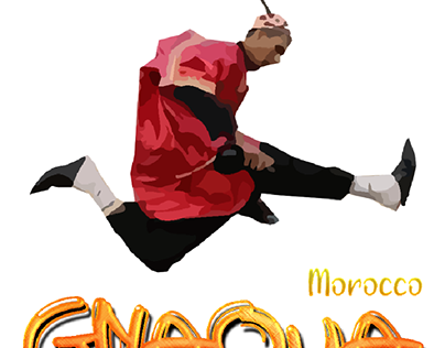 gnaoua Maroc rouge t-shirt