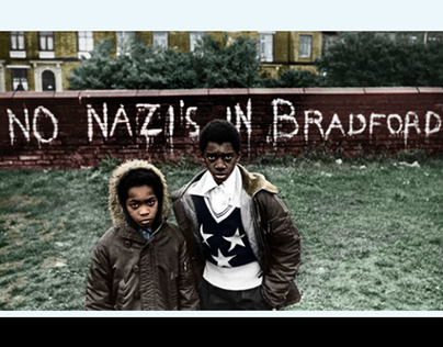 "NO NAZI'S IN BRADFORD", 1972, Colorized