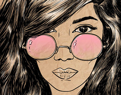 Rose Tinted Glasses - Self Portrait