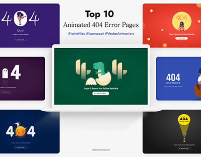 Top10 404 Animated Error Pages