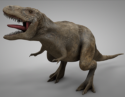 T-Rex Rigged 3D Model