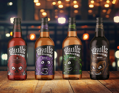 Skullz Beer - Logo & Packaging Design