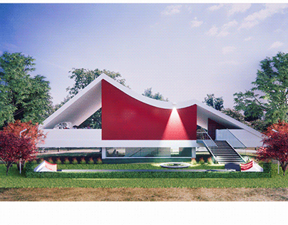 Diseño de espacio exterior - Serpentine Pavilion 2003
