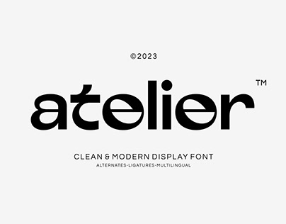 Atelier Clean Modern Display Font