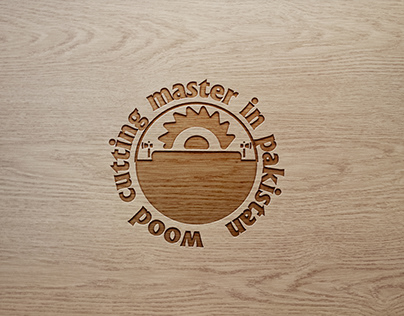 wood cuting master logo