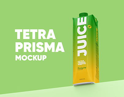 Tetra Prisma on Stand 1L Mockup