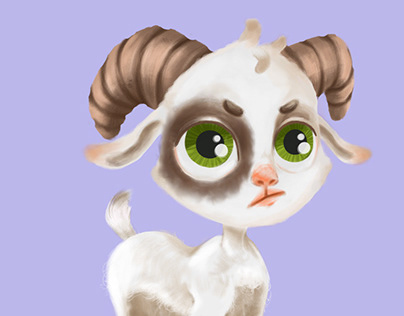 Baby Goat Character Design