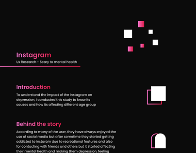 Ux research- Instagram scary to mental health