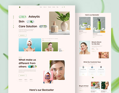 Cosmo - Beauty Product Website Design