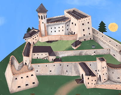 How was castle Stara Lubovna build