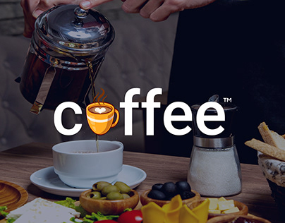 Coffee logo, Creative logo, Font logo, Text logo