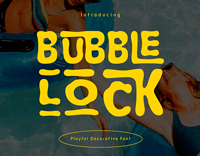 Bubblelock - Playful Interlock Font