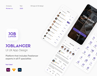 Joblancer UI UX app design