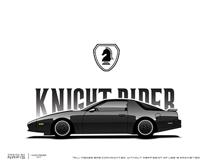 Knight Rider Kitt Illustration