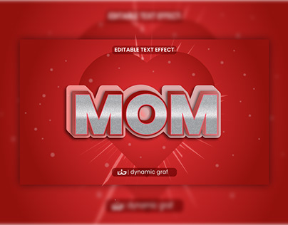 Mom Text Effect Design