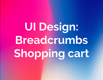 UI Design | Breadcrumbs | Shopping cart