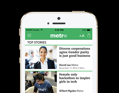 Metro app redesign