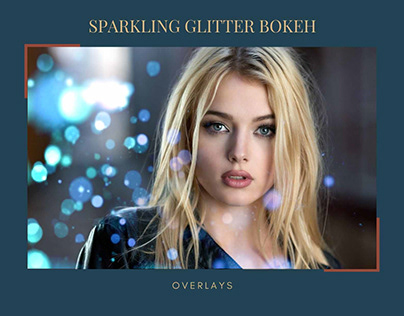 Sparkling Glitter Bokeh Overlays