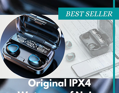 IPX4 Waterproof Noise Cancelling Earbuds Bluetooth 5.1