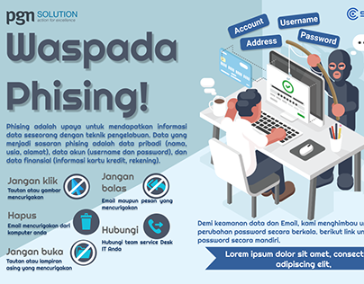 Phishing awareness infographic