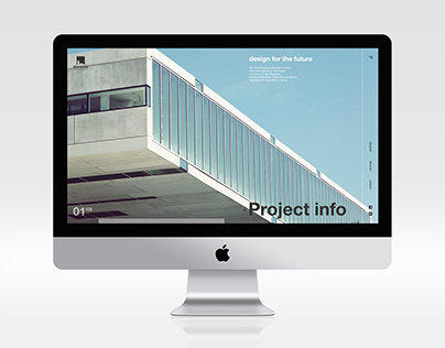 Architecture agency website concept