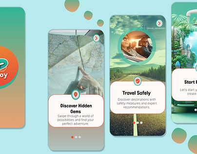 Travel app's splash Screen and Onboarding Screens