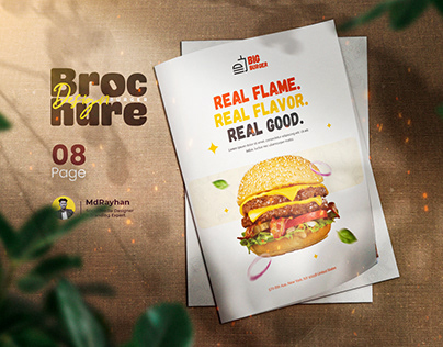 Burger Brochure Design | American Food, Food Menu