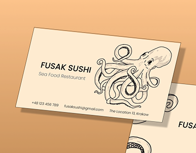 Fusak Sushi Business Card