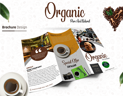 Cafe Brochure Design mockup