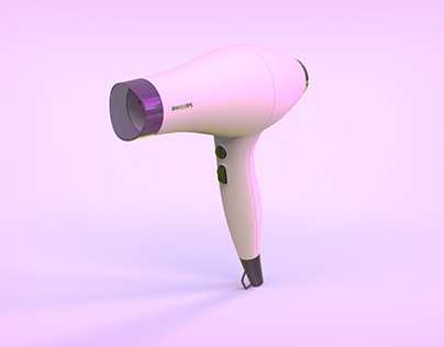 3D Model of a Conceptual Hair Dryer