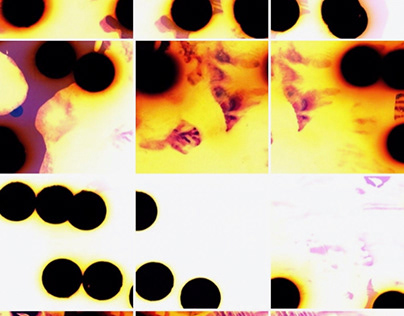Hole punching, painting and scratching 35mm film