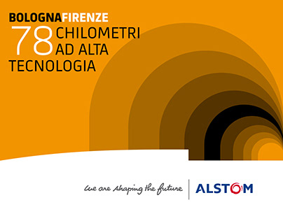 Alstom - Bologna-Firenze opening event identity