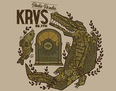 T-Shirt Series for KRVS Radio Acadie