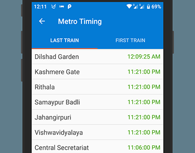 Delhi Metro Timing