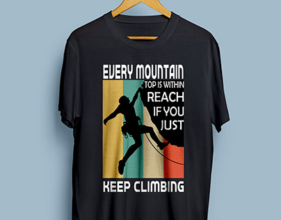 Climbing T shirt Design