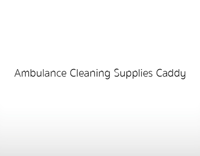 Ambulance Cleaning Supply Caddy