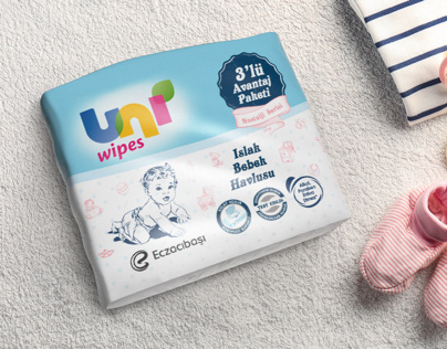 Uni Wipes / Baby Wet Wipes Nostalgia Series Packaging