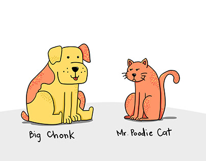 Big Chonk and Mr. Poodie Cat